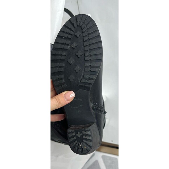 Kennel Schmerger Leather Black Ankle Boot Bootie Mid Heel Sz Uk 5.5 Eu 38.5 Us 8 - Picture 6 of 12